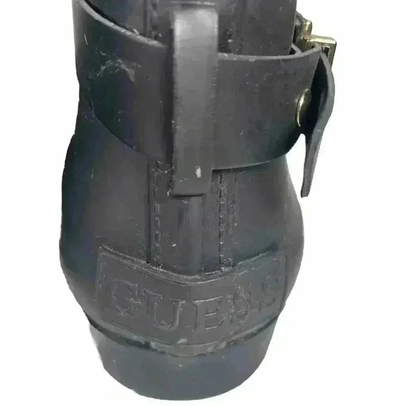 Guess Los Angeles Lulue Mid Calf Quilted Black Rain Boot Womens Size 7 - Picture 9 of 16